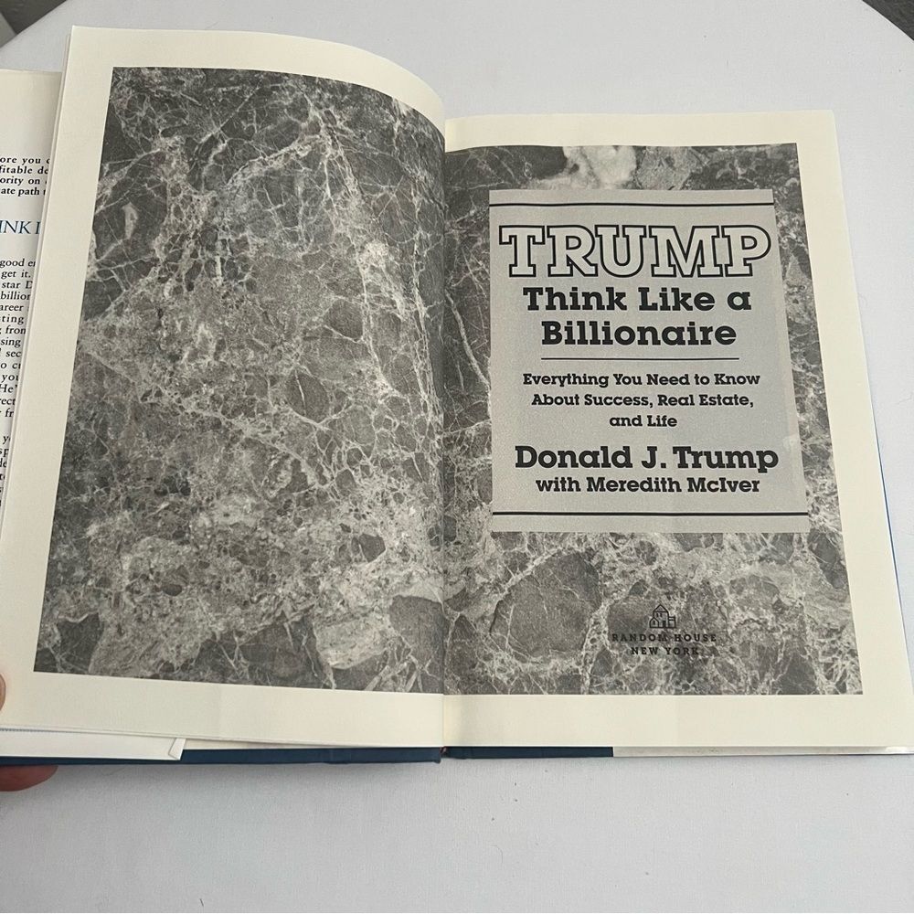 TRUMP Think Like a Billionaire Hardcover 2004 Wealth Creation Entrepreneurship - Picture 5 of 14